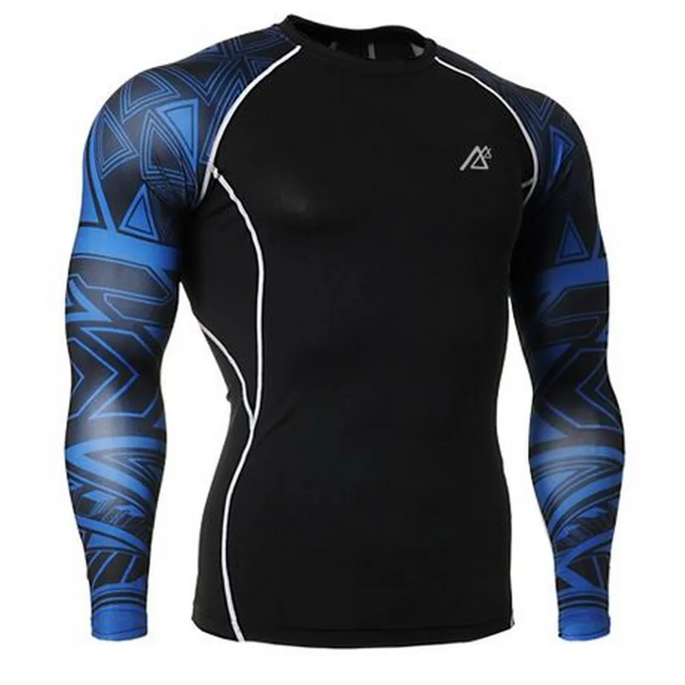 Man T-shirt Gym Compression Shirt Sport T Long Sleeve Bike tshirt Men Cycling Tee Fitness muscle sport shirt | Спорт и развлечения
