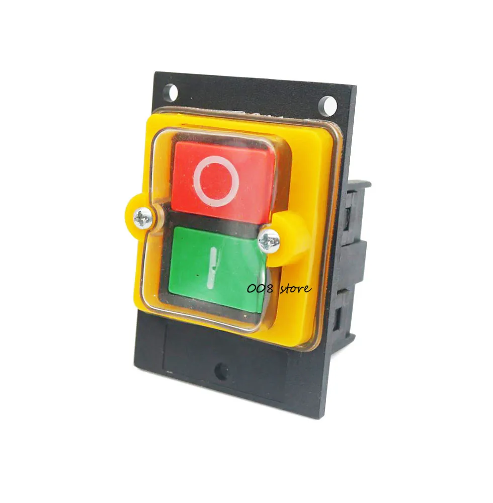 Водонепроницаемый кнопочный переключатель, 10 А, 380 В, 75x52 мм