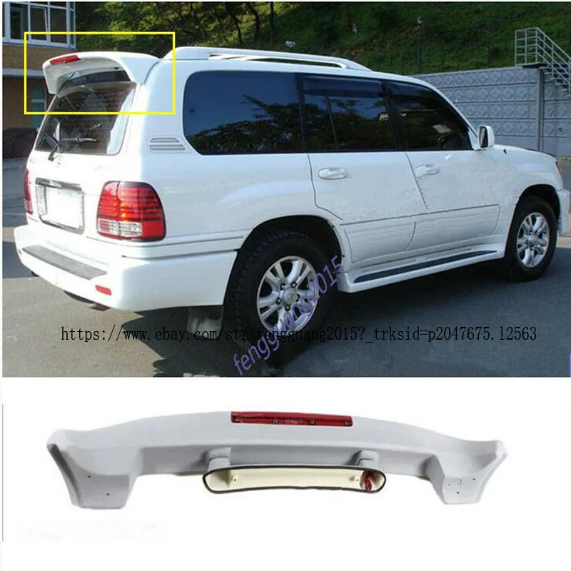 

Для Toyota Land Cruiser LC80 4500 1991-1996 белый задний багажник задний крыло спойлер