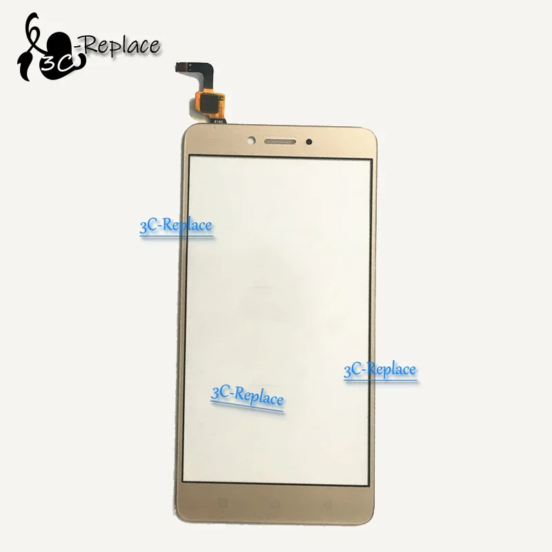 Gold Only Touch Протестированный черный/белый/золотой 5,5 дюйма для lenovo K6 Note/K6 Plus ЖК-дисплей кодирующий преобразователь сенсорного экрана в сборе/или только сенсорный - Цвет: Gold Only Touch