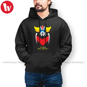 Популярные Grendizer толстовки Grendizer цветная и японская толстовка с надписью теплые хлопковые толстовки уличная одежда длинный пуловер с капюшоном