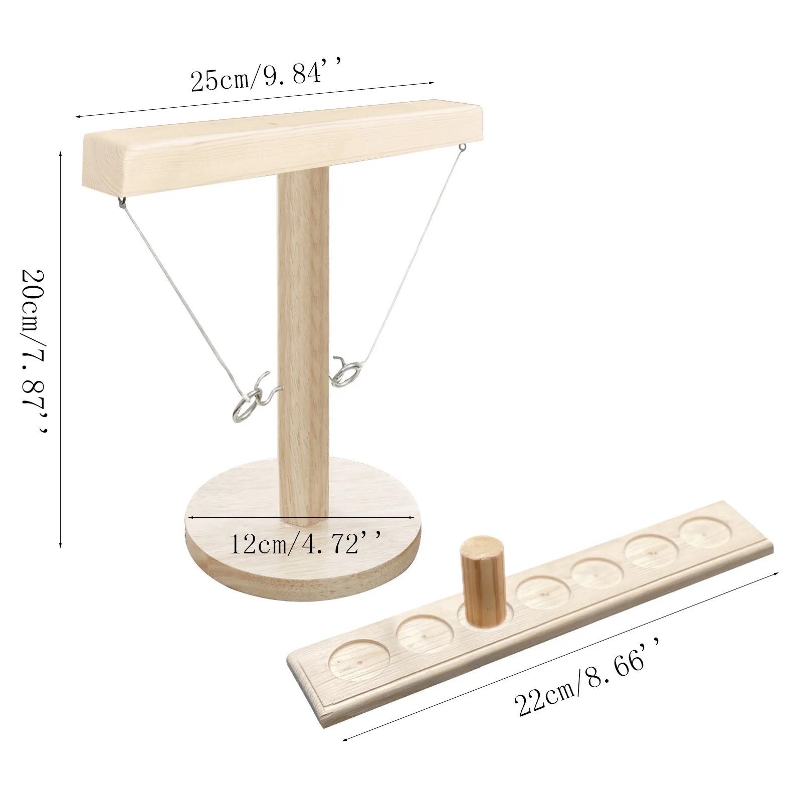 

NEW Party toys Leisure Industrial Style Bar Drink Shop Handmade Wooden Ring Toss Hooks Fast-paced Interactive Game For Bars Home