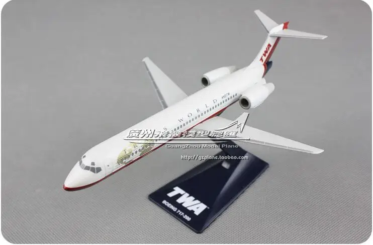 19 см пластиковые воздушные американские авиалинии модель самолета B717 200 TWA Airline W