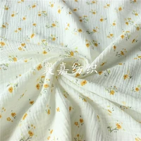 100x135cm japanese and korean small floral gauze crepe pajama 100 cotton jersey fabric breathable 140g 1m