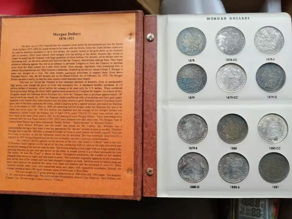 

Доллар Моргана монеты 1878-1890 лет