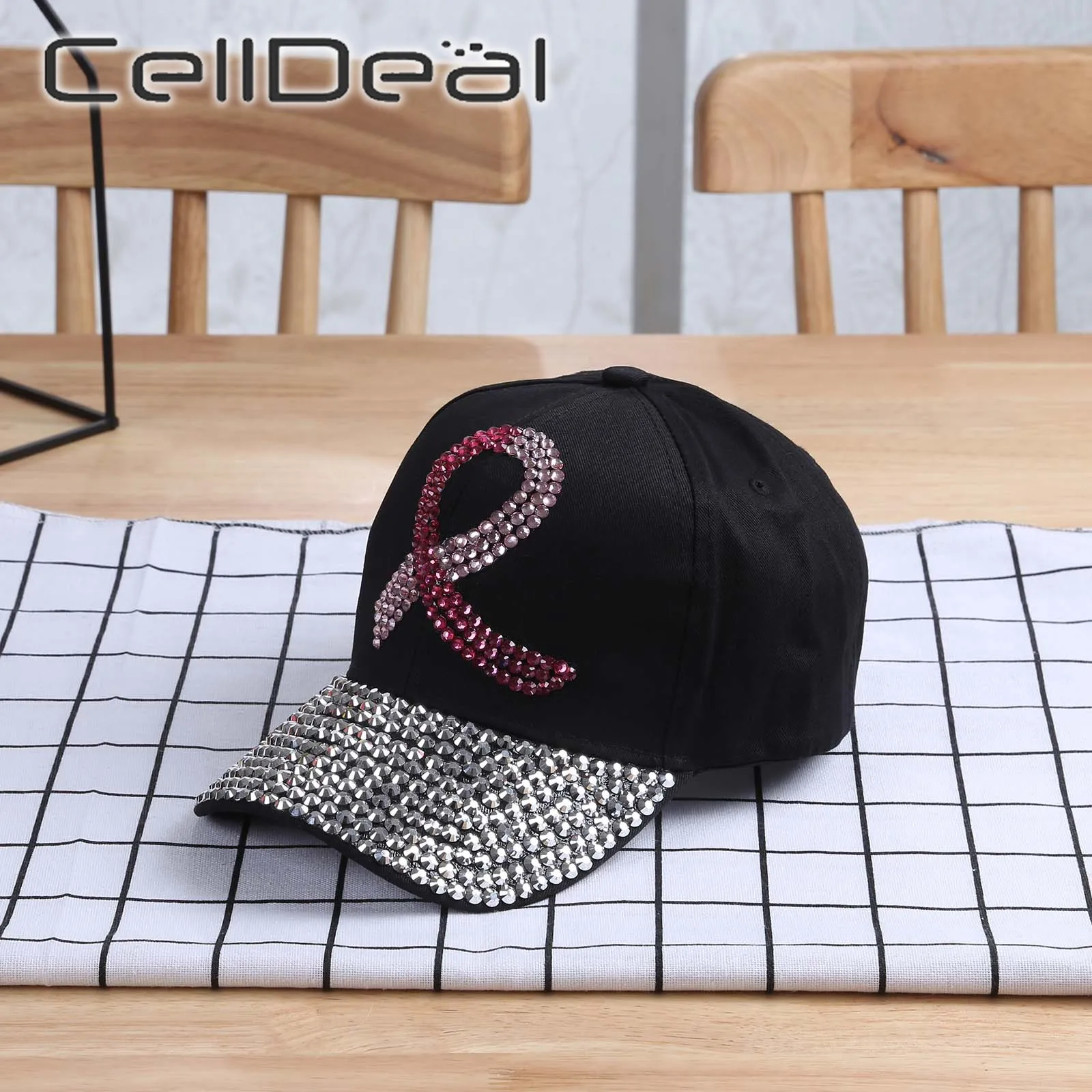 Кепка Бейсболка унисекс теннисная розового цвета для информирования о раке