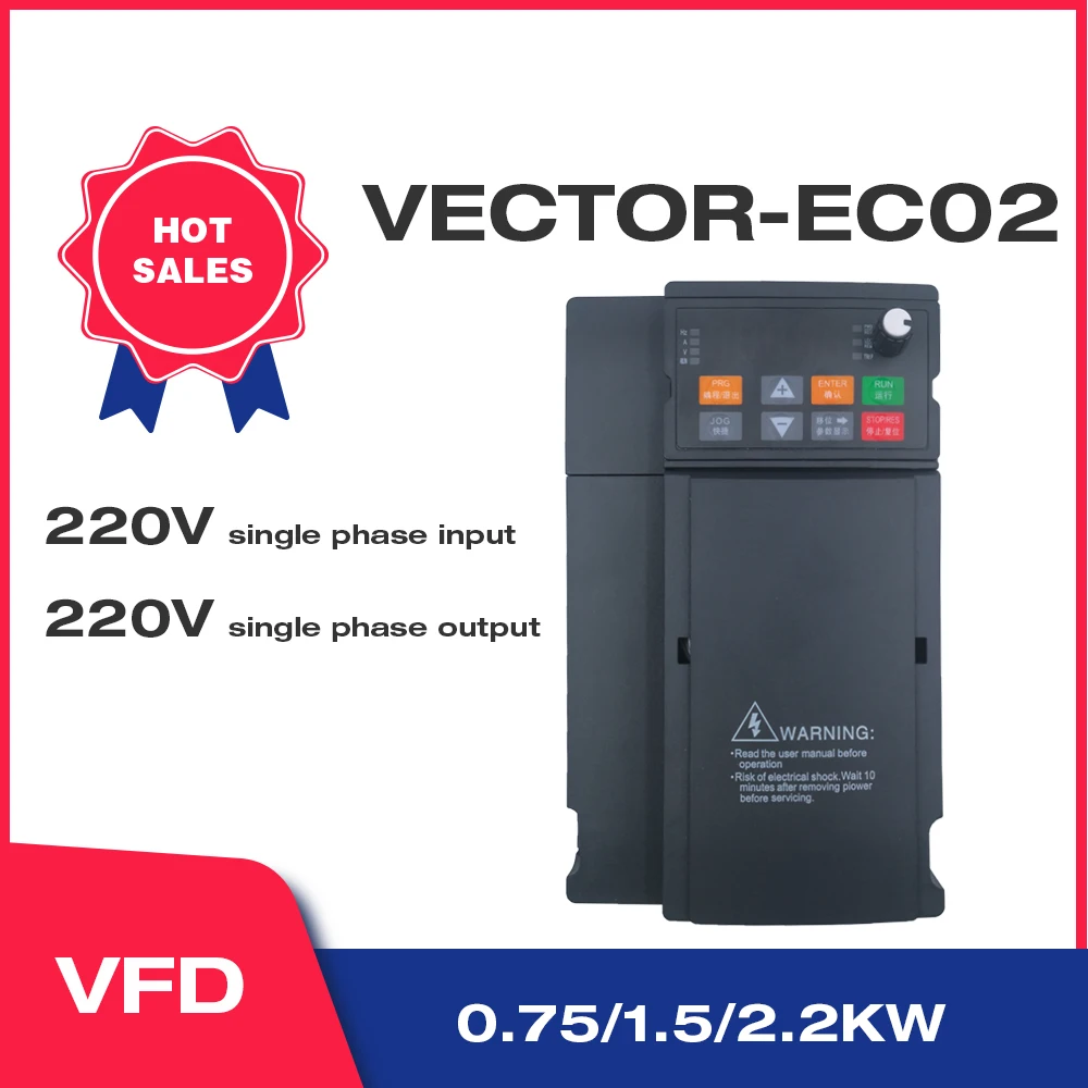 Variável da Frequência da Carga Série do Inversor do Controlador da Velocidade da Fase 2.2kw do Vetor Movimentação 1 220v 1. 5kw –