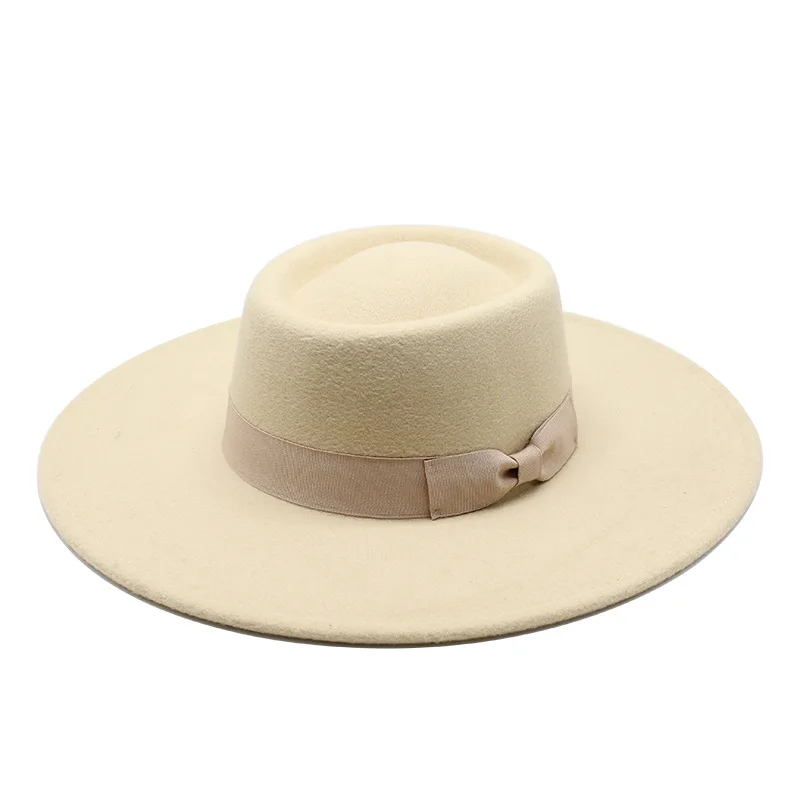 

Fedora Hat Autumn Winter Wide Brim Simple Jazz Hat Women Men Classic Felted Hat Panama Solid British Fascinator Women's Felt Hat