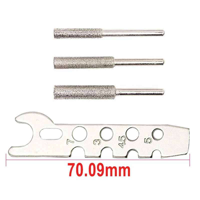 

Chainsaw Sharpening Attachment Rotary Tool Chain Saw Sharpener Attachment Chainsaw Sharpener Guide Drill Adapter Head Ruler GQ