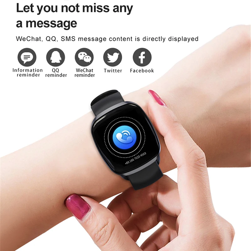 

BINSSAW Women Smart Watches IP67 Waterproof Heart Rate Wristband Fitness Tracker Sports Wrist Watch Men Smartwatch IOS Android