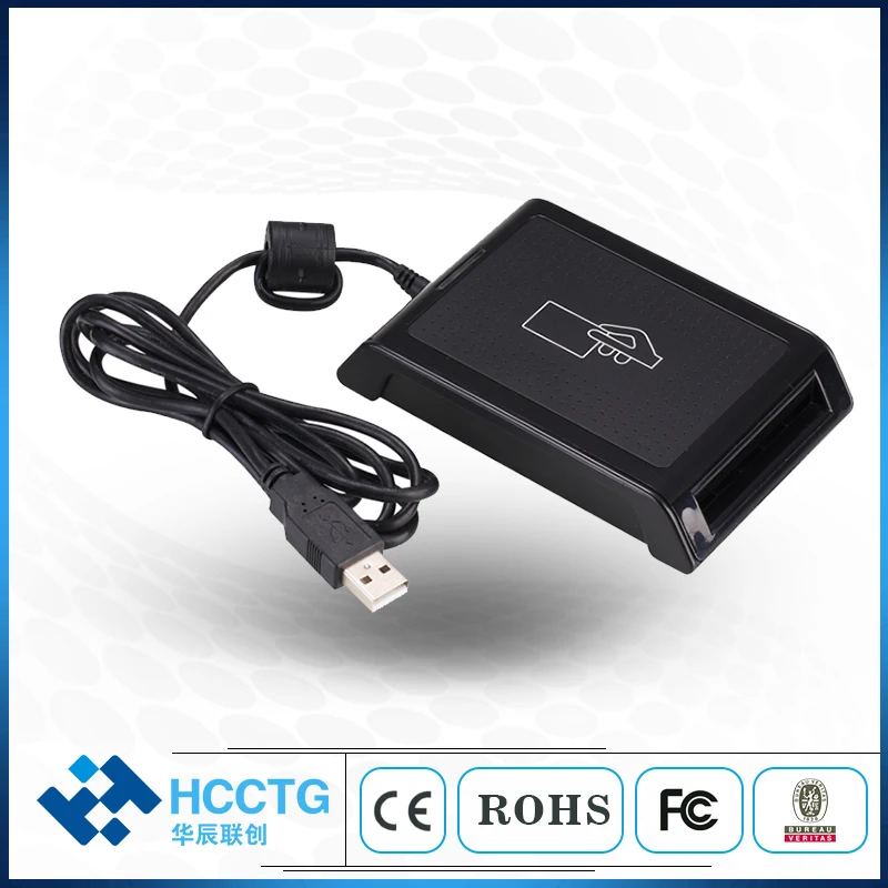 

Dual Interface SAM Slot Reader Contact + Contactless Chip IC USB NFC Smart Card Reader HD5