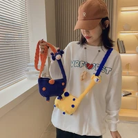 handmade bag diy homemade female shoulder bag cotton yarn crohet cute portable designer handbags personalized giraffe manual