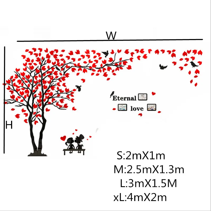 3D акриловая Наклейка на стену в виде дерева искусство сделай сам фон для