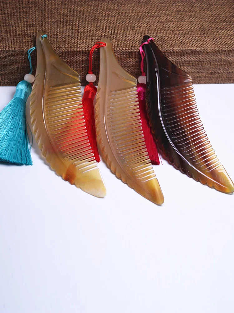 

Exquisite High Quality Horn Comb Natural Anti-static Comb Scalp Massage Comb Hair Care Tool