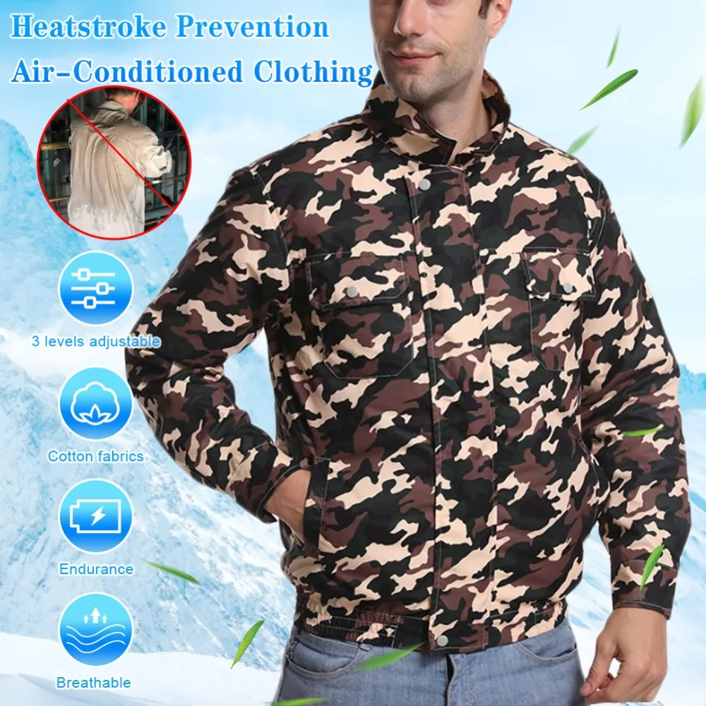 Летняя уличная куртка с вентилятором для охлаждения мужской костюм