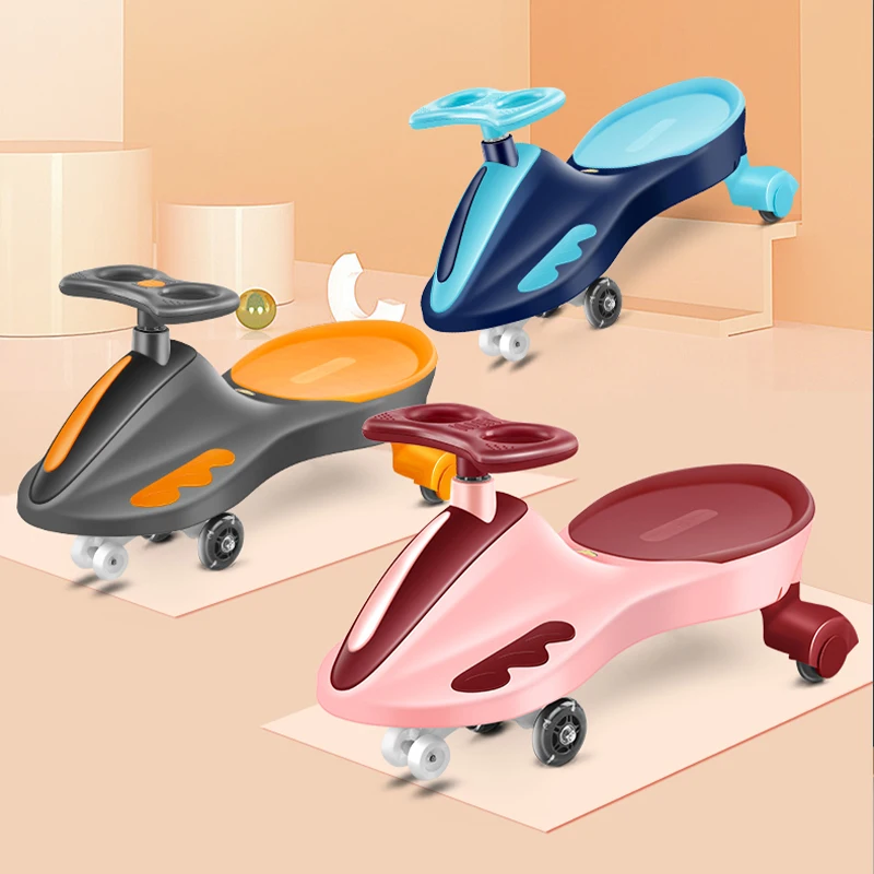

Baby Swing Car Anti-Rollover Universal Wheel Baby Swing Walker Car Music Light 1-6 Years Old Scooter Adults Can Sit