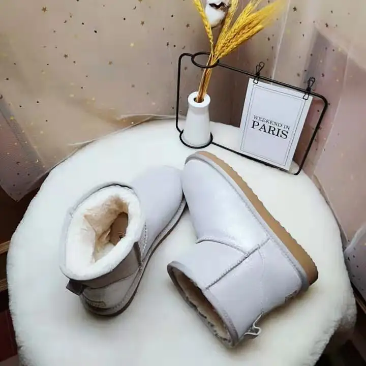 ; зимние сапоги на натуральном меху; botas mujer; классические Водонепроницаемые зимние сапоги из натуральной воловьей кожи; зимняя обувь для женщин