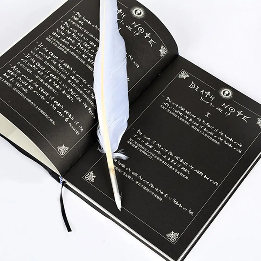 Cuaderno de dibujos animados de Death Note, libro de plumas, animación, conjunto de revistas de escritura, diario de cuero coleccionable