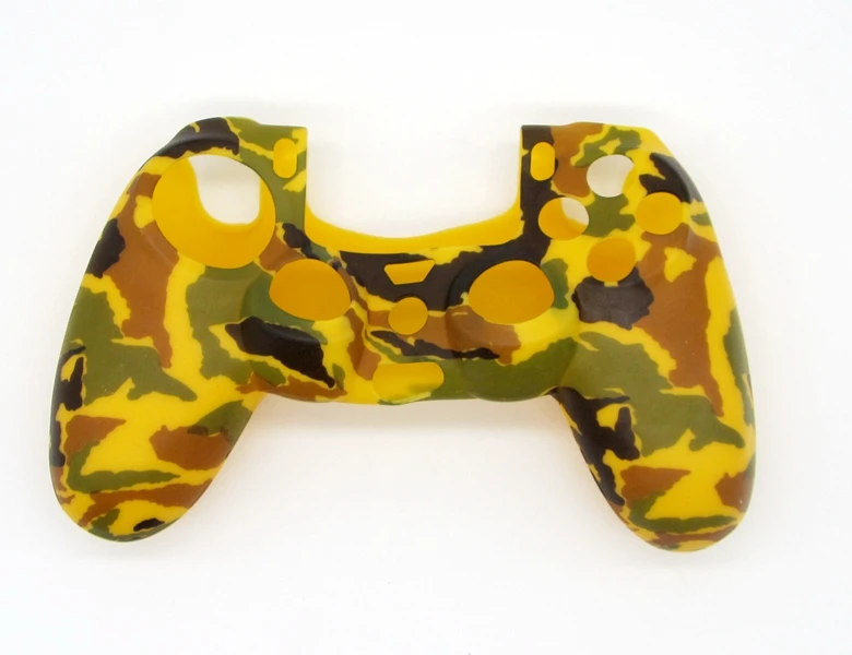 Yellow Camouflage Аксессуары для PS4, силиконовый гелевый защитный чехол, защитный чехол для Playstation 4, PS4 Pro, тонкий Прочный Камуфляж - Цвет: Yellow Camouflage