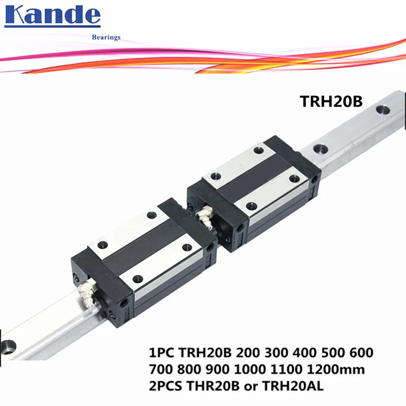 Прецизионная Направляющая 1 шт. TRH20 линейная направляющая + 2 шт. TRH20B блок или TRH20A фланцевый блок L 300 400 500 600 700 800 900 1000 мм для ЧПУ Прецизионная Направляющая 1 шт. TRH20 линейная направляющая + 2 шт. TRH20B блок или TRH20A фланцевый блок L 300 400 500 600 700 800 900 1000 мм для ЧПУ