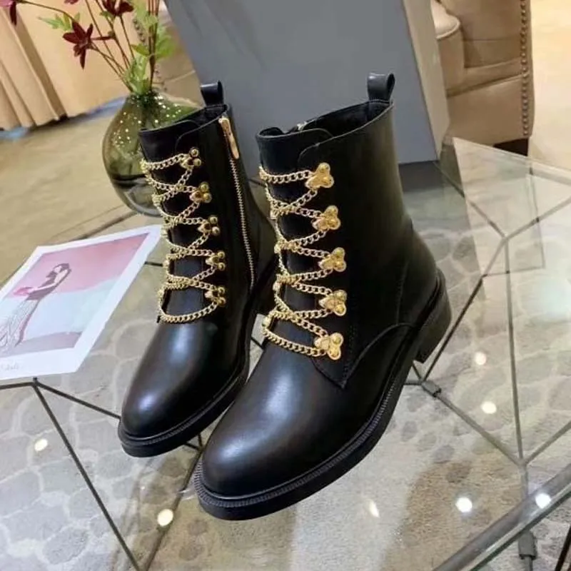 Женские кожаные ботинки botas mujer женские зимние ботильоны для цепного привода