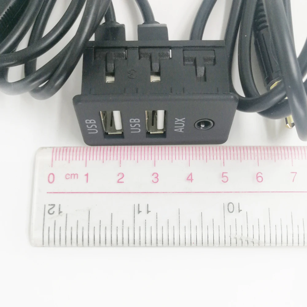 Biurlink стильные автомобильные аксессуары AUX USB для автомобиля лодки мотоцикла двойной USB интерфейс 3,5 мм AUX зарядный удлинитель