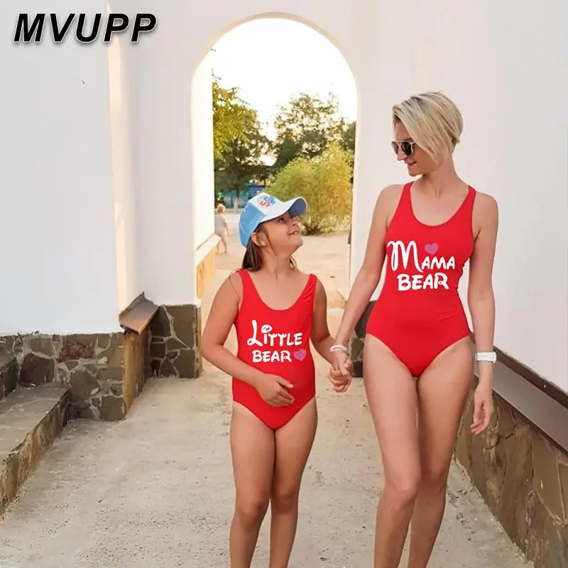 Семейная Одинаковая одежда комплект бикини купальник женский женская пляжная