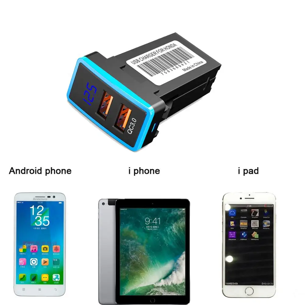 Автомобильные аксессуары CHELINK автомобильное зарядное устройство QC 3 0 адаптер с