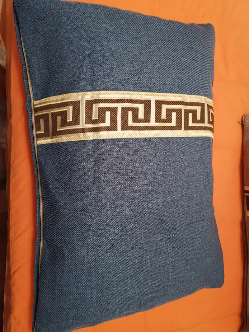 

Fyjafon Pillowcase 50*70 Pillow Case Thick Cotton Linen Back Cushion Cover Hotel Living room Sofa Pillowcase Blue Coffee Red