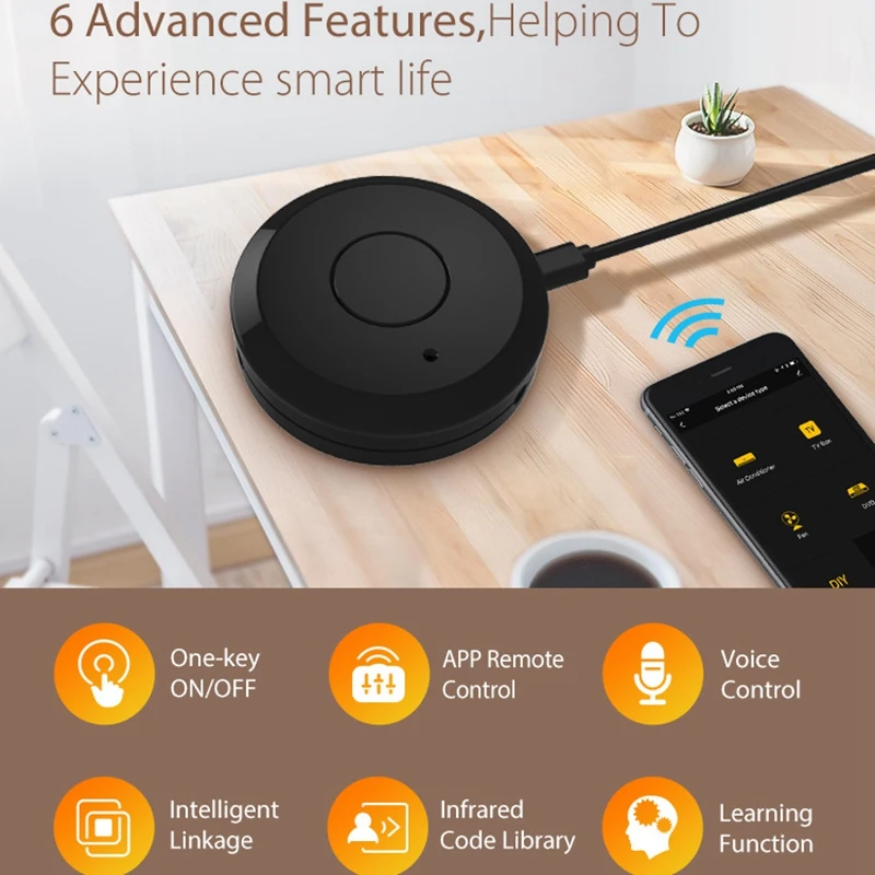 Wifi смарт ИК пульт дистанционного управления совместим с Alexa для Ios Android умный дом