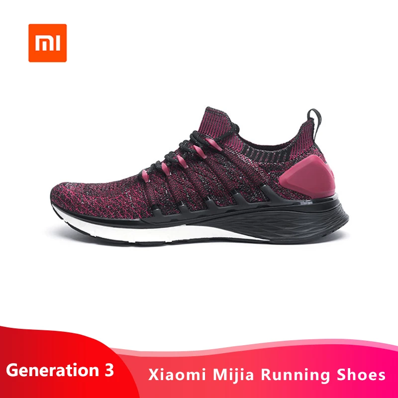 Оригинальные Xiaomi Mijia кроссовки 3 мужские спортивные кроссовки Uni-moulding 3D Fishbone замок система Вязание Верхняя стелька Comforta