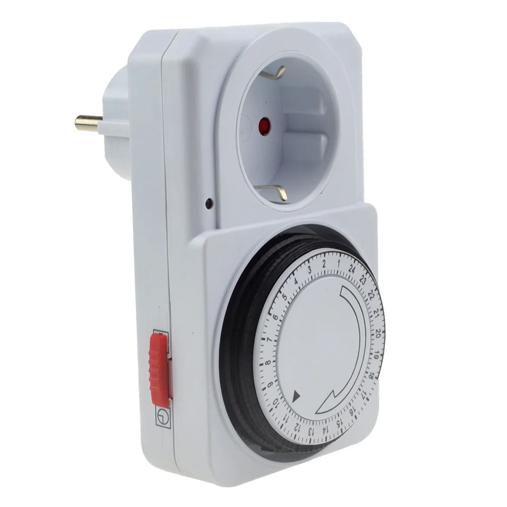 Многофункциональная Механическая электрическая вилка программируемая на 24 часа