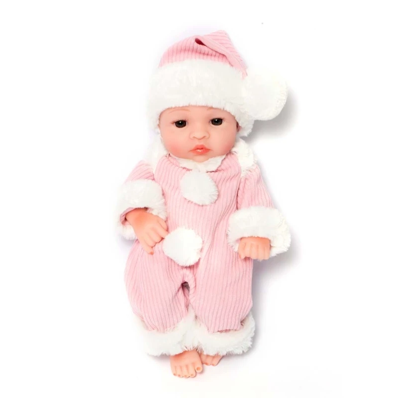 25 см милые виниловые куклы с открытыми/закрытыми глазами кукла-рождение одеждой