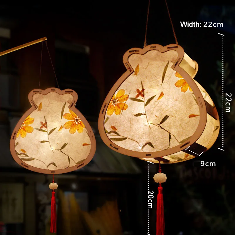 DIY китайский Ретро стиль дворец фонарь Портативный цветок светильник лампа для