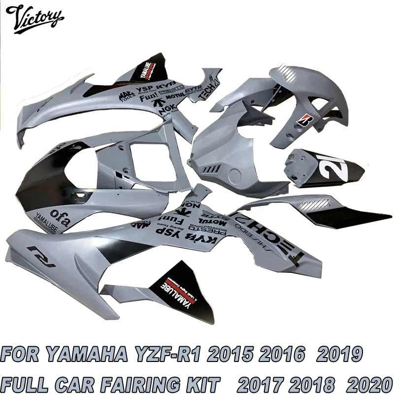 

Motorcycle Accessories Full Car Fairing Kit ABS Injection Molding Suitable for Yamaha YZF-R1 2016 2017 2018 2019 2020 CN(Origin)