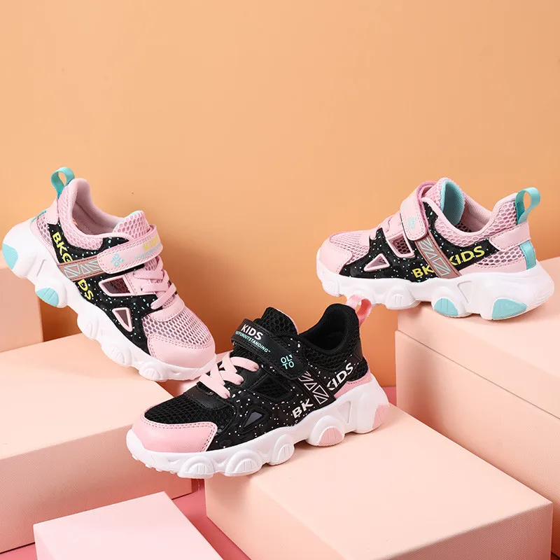 

2021 New Summer Kids Shoes High Quality Breathable Children Boys Girls Sneakers Children Casual Lightweight Sports Running Shoes