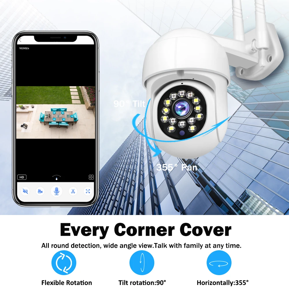 Yoosee IP камера WiFi 1080P HD мини видеонаблюдения наружная купольная безопасности для