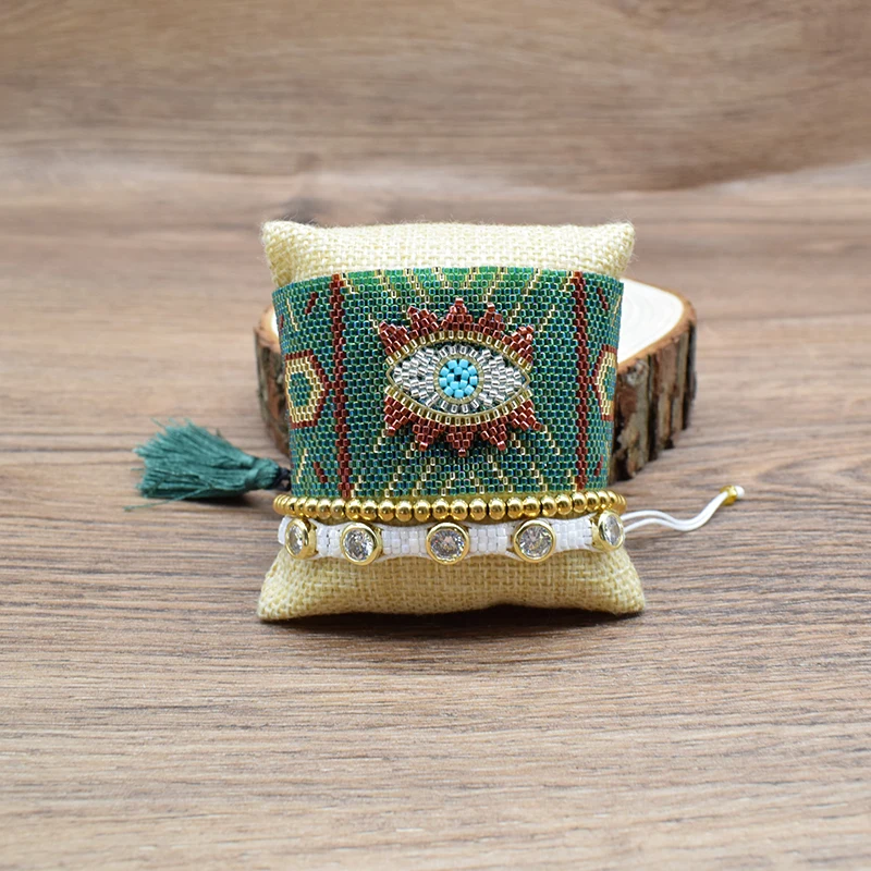 

Rttooas Turkish Lucky Evil Eye Charm Bracelets Women Red MIYUKI Bracelet Pulseras Mujer Moda 2020 Handmade Fashion Jewelry