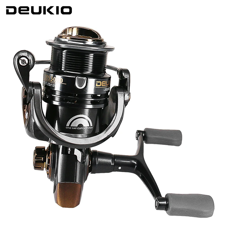 

DEUKIO Water Resistance Spinning Reel HS2000-3000 -5000 7.1:1 Max Drag Power Handle Line Spool Bass Pike Saltwater Fishing Pecsa