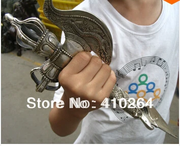 Элегантная Серебряная Статуэтка дракона топора для церемоний| |