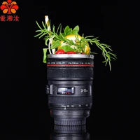 aixiangru internet red slr lens water cup creative cocktail cup simulation cameralens creative abs silicone stainless steel