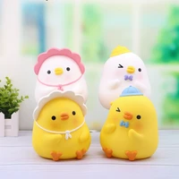 creative cute little yellow duck piggy bank large capacity enamel anti falling pigeon storage tank childrens birthday gift