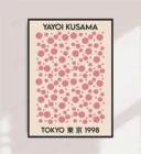 Выставочный постер Yayoi Kusama, Токио 1998, розовый, печать Yayoi, Постер Yayoi, цифровая Художественная печать, настенное искусство, печать