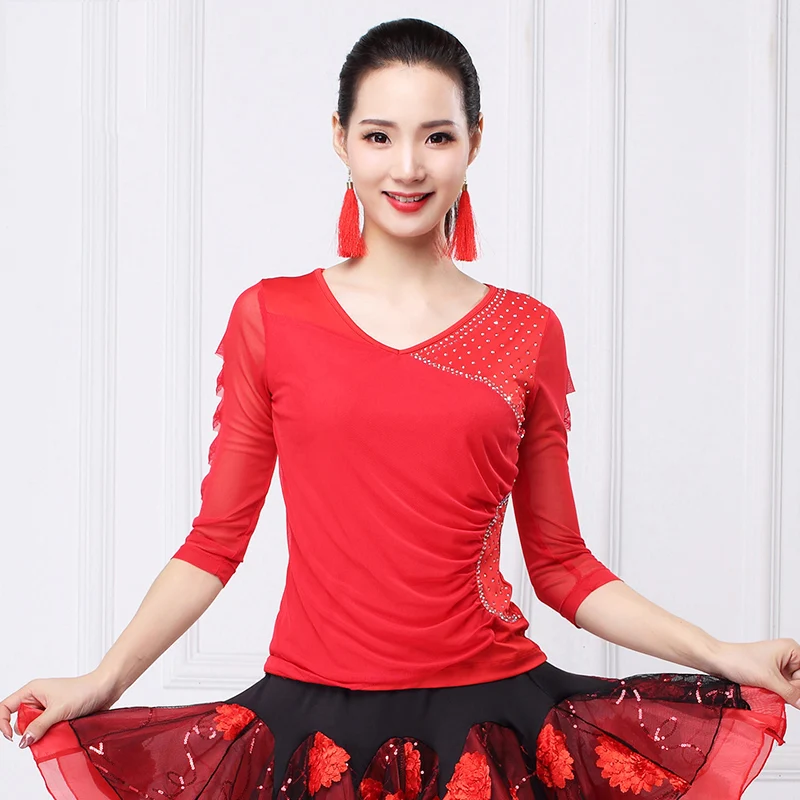 Новинка черный танцевальный костюм для латиноамериканских танцев яркий