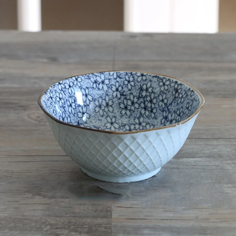 Керамическая миска Цзиндэчжэнь японская керамическая под глазурь бытовая