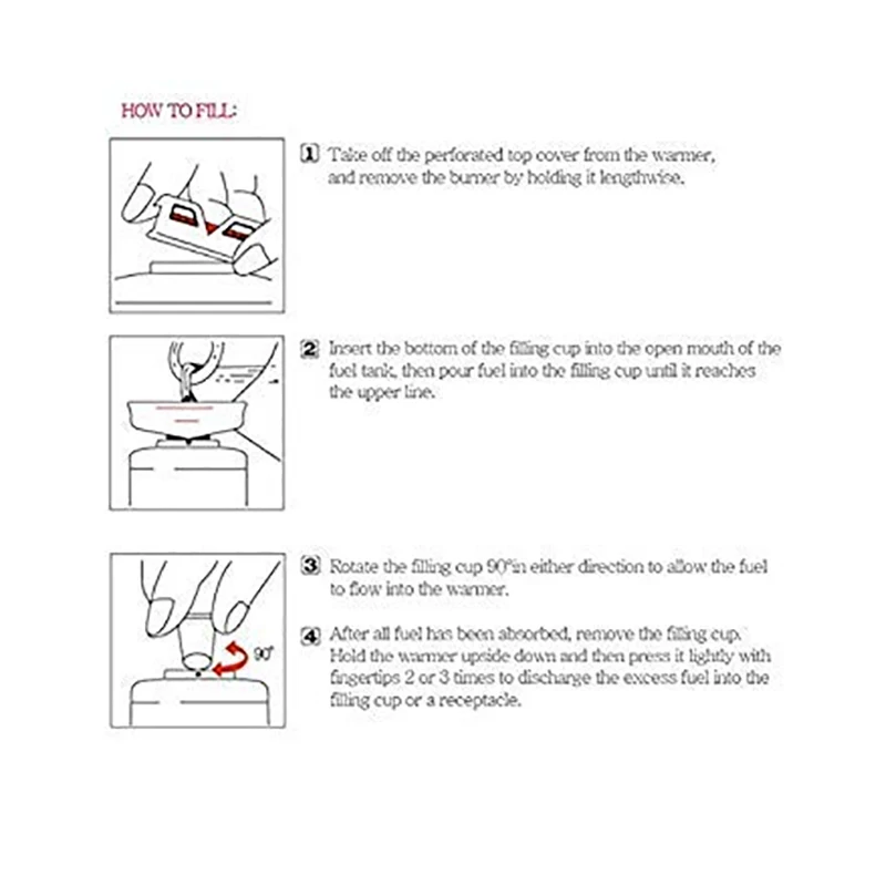 Карманный подогреватель для рук многоразовый топлива из нержавеющей стали