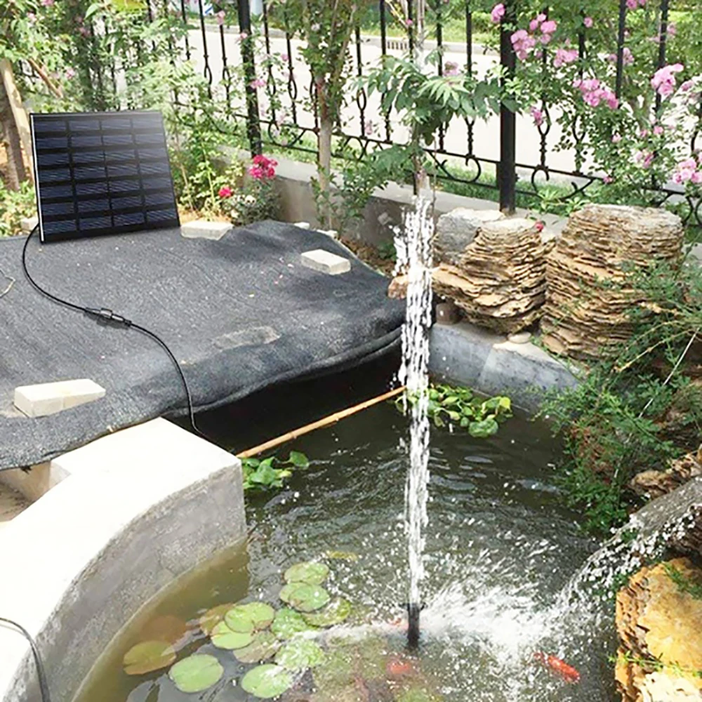 Водяной насос на солнечной батарее набор для фонтана сада бассейна пруда