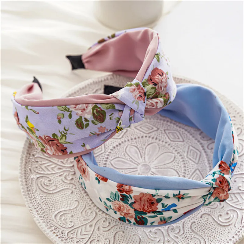

CYGJFC Woman Width Knoted Hairband Printed Floral Headband Bezel Women Hair Accessories Lady Head Hoop Headwrap Headwear Turban