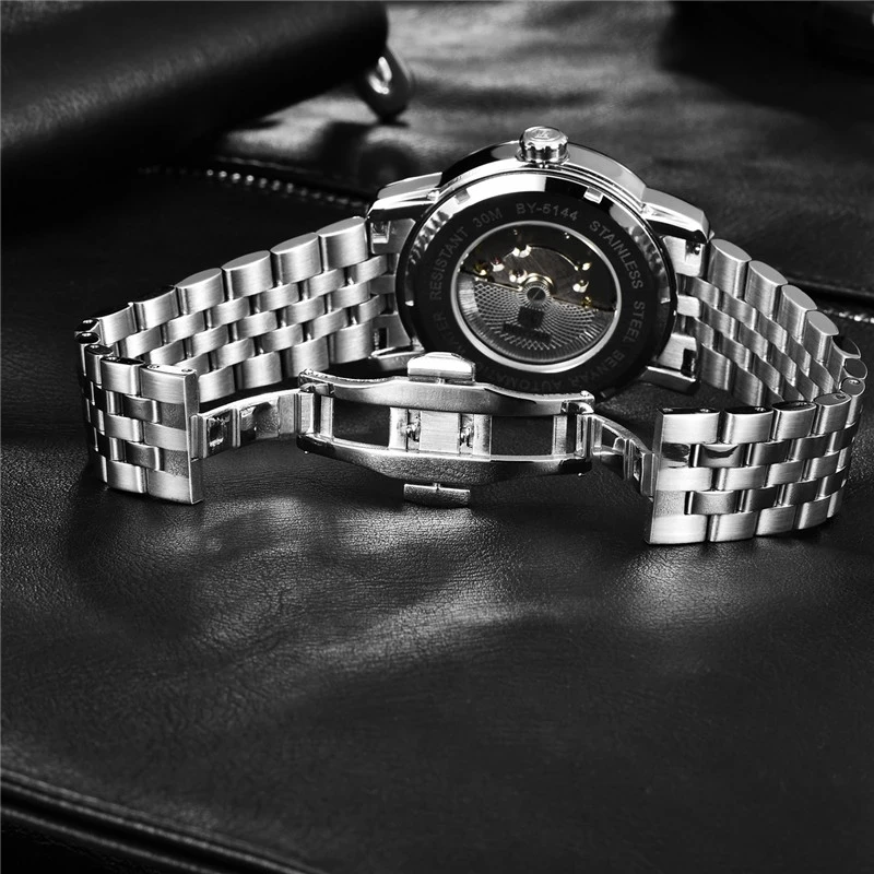 

The New BENYAR Men's Automatic Mechanical Watch Top Brand Luxury Stainless Steel Sports Waterproof Hand Watch Relogio Masculino