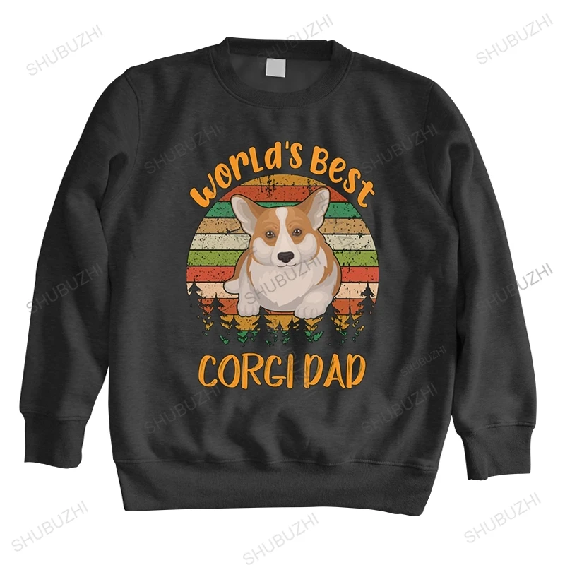 

Kawaii World'S Best Corgi Dad hoodie Men Pembroke Welsh Corgi Lover hoody Soft Cotton hoodies Apparel Gift drop shipping